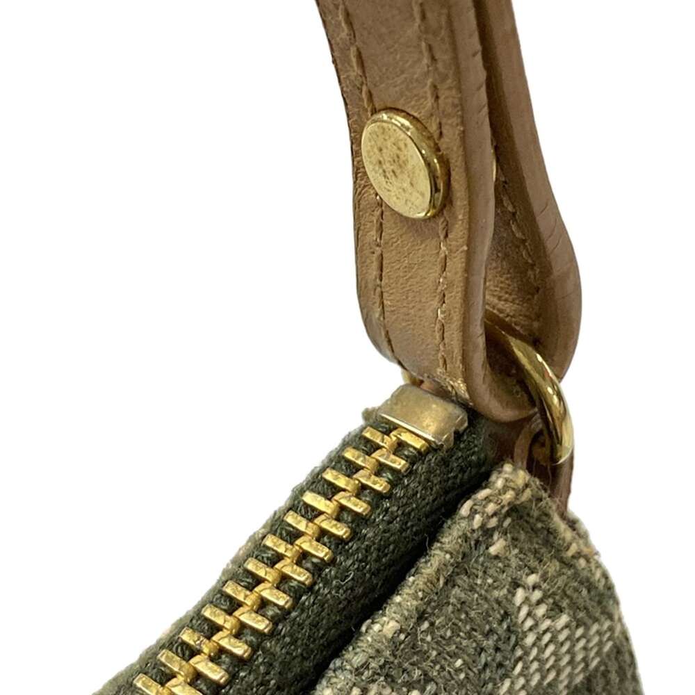 Christian Dior DIOR/ChristianDior Saddle Pouch / Trotter Handbag Green Brown - Picture 10 of 15